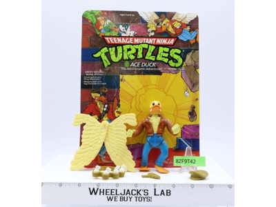 Ace Duck 100% Complete W/Card TMNT 1989 Playmates Vintage Action Figure