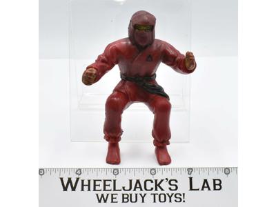 Red Ninja Thumb Wrestler 1980's Knock Off KO Bootleg WWF WWE Wrestlng