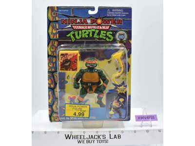 Headdroppin' Mike Teenage Mutant Ninja Turtle Ninja Power TMNT Playmates MOSC
