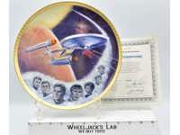 U.S.S. Enterprise And Its Crew Collectors Plate Star Trek 1983 Enrst