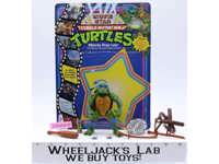 Movie Star Leo W/Card 100% Complete TMNT 1992 Playmates Vintage Action Figure