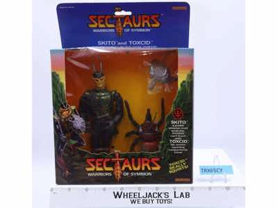 Skito & Toxcid Sectaurs Warriors of Symbion 1984 Coleco MISB NEW SEALED