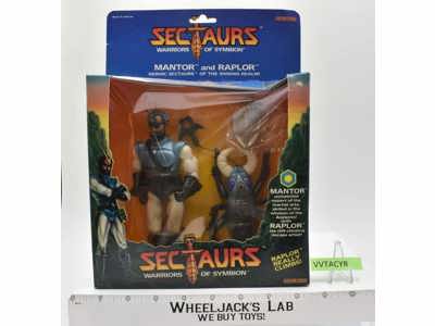 Mantor & Raplor Sectaurs Warriors of Symbion 1984 Coleco MISB NEW SEALED