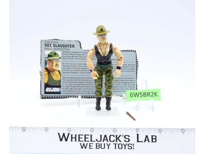 Sgt. Slaughter V2 100% Complete G.I. Joe 1986 Hasbro Vintage Action Figure