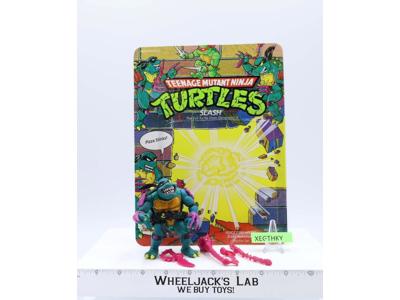Slash W/Cardback 100% Complete TMNT 1990 Playmates Vintage Action Figure