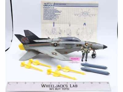 Conquest X-30 W/ Slip-Stream 100% Complete G.I. Joe 1986 Hasbro Figure Vehicle