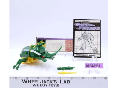 Barrage Rhinoceros Beetle 100% Complete 1985 Vintage Hasbro G1 Transformers