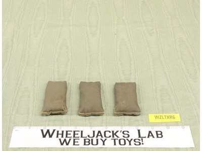 Lot of 3 Combat Sandbags Unmarked Brand 12" 1:6 Joe Barbie West Accessory Set
