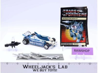 Mirage 100% Complete 1985 Vintage G1 Transformers Hasbro Action Figure