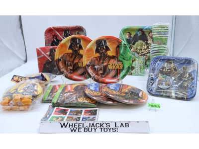 Lot of Star Wars Birthday Party Supplies Plates Napkins Cups Invitations Sticker