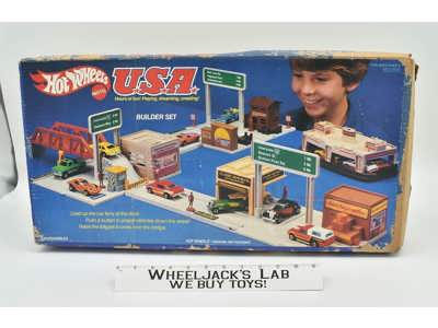 USA Builder Set W/Box Hot Wheels 100% Complete 1981 Mattel Vintage