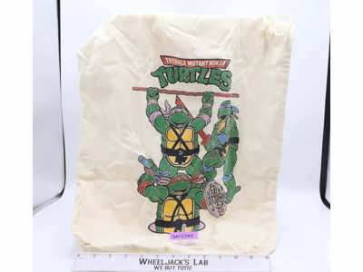 Teenage Mutant Ninja Turtles 1989 Innovo Inc. Vintage Canvas Drawstring Bag
