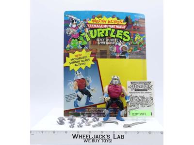 Slice 'n Dice Shredder W/Cardback 100% Complete TMNT 1990 Playmates Vintage