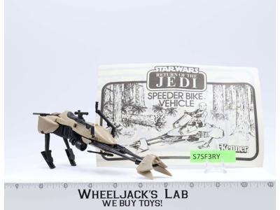 Speeder Bike 100% Complete Star Wars ROTJ 1983 Kenner Action Figure Vehicle