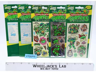 Lot of Sticker Sheets Teenage Mutant Ninja Turtles TMNT 1990 Mirage Studios