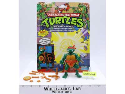 Storage Shell Michaelangelo W/Cardback 100% Complete TMNT 1991 Playmates Vintage