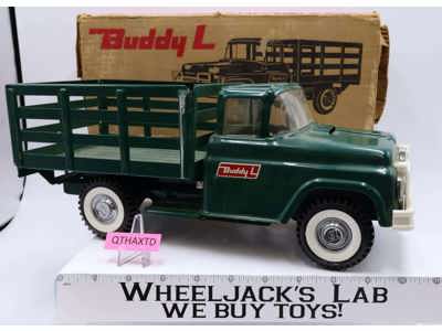 Buddy L Green Ranchero Truck Pressed Steel 1960's Tonka Vintage Toy