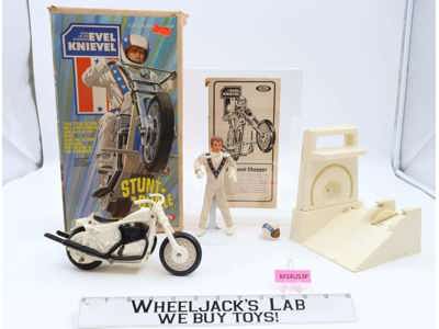 Evel Knievel Stunt Cycle With Box 1973 Ideal Toy Vintage Action Figure