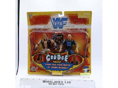 Steve Austin vs Shawn Michaels WWF Grudge Match 1998 Jakks Pacific NEW SEALED