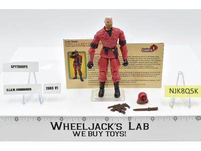 Cobra C.L.A.W.S. Commander 100% Complete G.I. Joe Spy Troops 2003 Hasbro Figure
