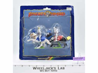 #7763 Knights of the Sword 2Pc Figure Set 1989 Britains Petite LTD NEW MIB