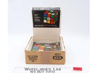 Rubik's Cube Puzzle Solution Store Display Box W/ 13 Books 1981 Ideal Vintage