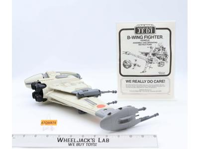B-Wing Fighter WORKS 100% Complete Star Wars ROTJ 1984 Kenner Figure Vehicle