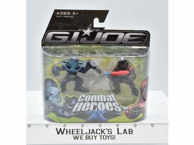 Snake Eyes vs Aqua-Viper G.I. Joe Combat Heroes Rise of Cobra 2009 MOSC SEALED