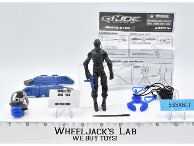 Snake Eyes 100% Complete G.I. Joe 2012 Hasbro Action Figure