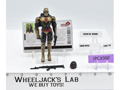Sand Viper v4 100% Complete GI Joe Valor vs Venom 2005 Hasbro Action Figure