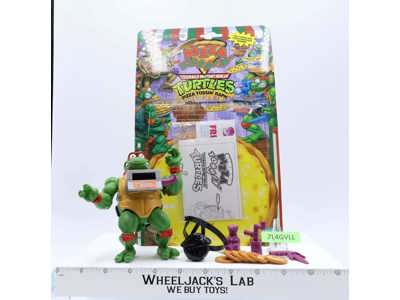 Pizza Tossin' Raph 100% Complete W/Card TMNT 1994 Playmates Action Figure