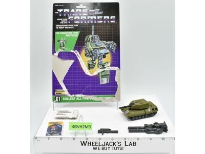 Brawl 100% Complete W/CARDBACK 1986 Vintage G1 Transformers