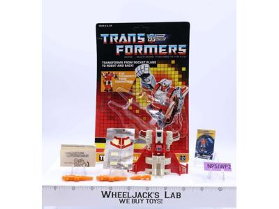 Strafe 100% Complete W/CARDBACK & BUBBLE NEAR MINT 1987 G1 Transformers