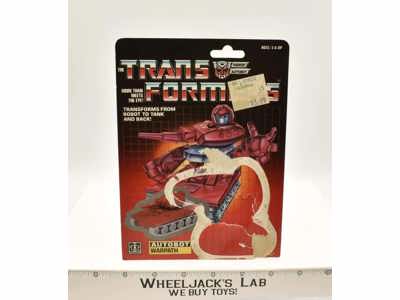Warpath Cardback 1985 Vintage Hasbro G1 Transformers Action Figure