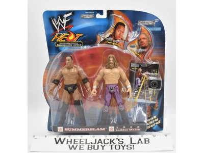 The Rock & Triple H Summerslam Ladder Match 2001 MOSC JAAKS Action Figure