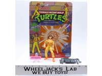 April O'Neil Blue Stripe w/Cardback TMNT 1993 Playmates Vintage Action Figure
