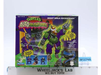 Night Ninja Rocksteady 100% Complete TMNT 1993 Playmates Action Figure