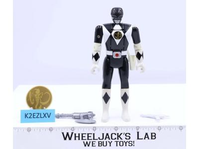 Auto Morphin Zack Black Ranger 100% Complete Power Rangers 1993 Bandai Figure