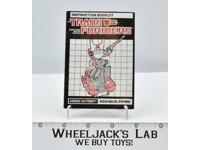 Rodimus Prime Action Figure Instruction Manual Booklet 1986 G1 Transformers