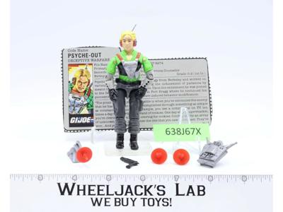 Psyche-Out V1 100% Complete G.I. Joe 1987 Hasbro Vintage Action Figure