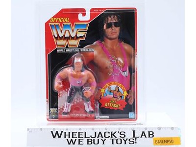 Bret Hart CAS GRADED 80 80/85/95 WWF Series 8 1991 Hasbro Figure NEW SEALED