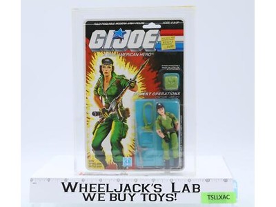 Lady Jaye CAS GRADED 85 85/85/85 GI Joe 36-Back 1985 Hasbro Figure NEW SEALED