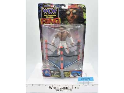 Booker T. Ring Fighters WCW NWO 1999 Toybiz NEW MOSC Wrestling Figure