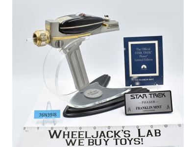 Phaser Star Trek 30th Anniversary 1995 Franklin Mint W/Stand & COA