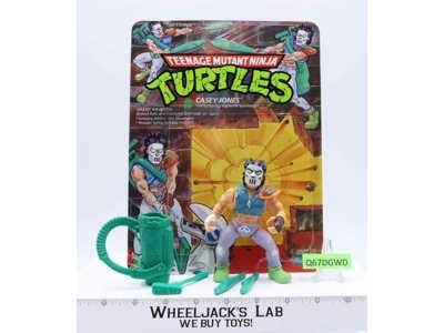 Casey Jones 100% Complete W/Card TMNT 1989 Playmates Vintage Action Figure