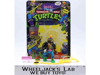 Punker Don w/Cardback 100% Complete TMNT 1991 Playmates Action Figure