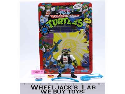 Classic Rocker Leo w/Cardback 100% Complete TMNT 1991 Playmates Figure