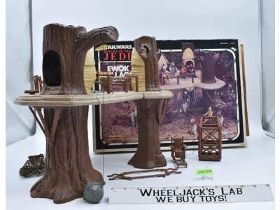 Ewok Village 100% Complete Star Wars 1983 Kenner Vintage Action Figure Playset