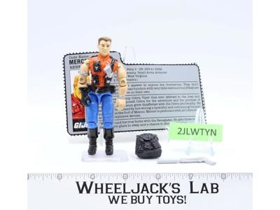 Mercer V1 100% Complete G.I. Joe 1987 Hasbro Vintage Action Figure
