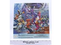 Superion Insert Poster Glow In The Dark 1985 G1 Transformers Vintage
